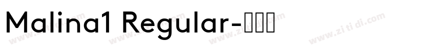 Malina1 Regular字体转换